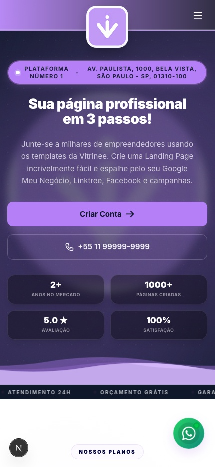 Mobile Template Preview